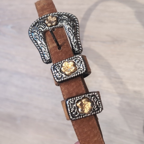 Vintage Leather Western Belt - Picture 6 of 8